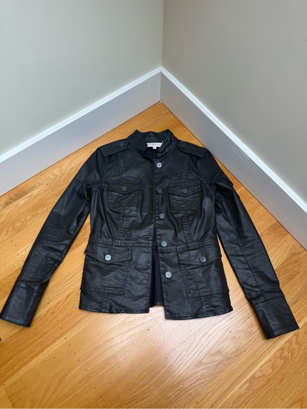 Tory Burch Women's Black Utility Jacket, size XS